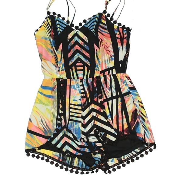 Material Girl Pants - Material Girl Romper | Size XS | NWT | Black